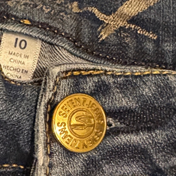 Seven7 Women's Straight Leg Blue Jeans - Picture 9 of 15